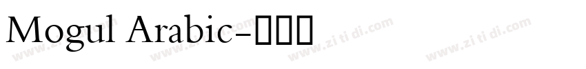Mogul Arabic字体转换